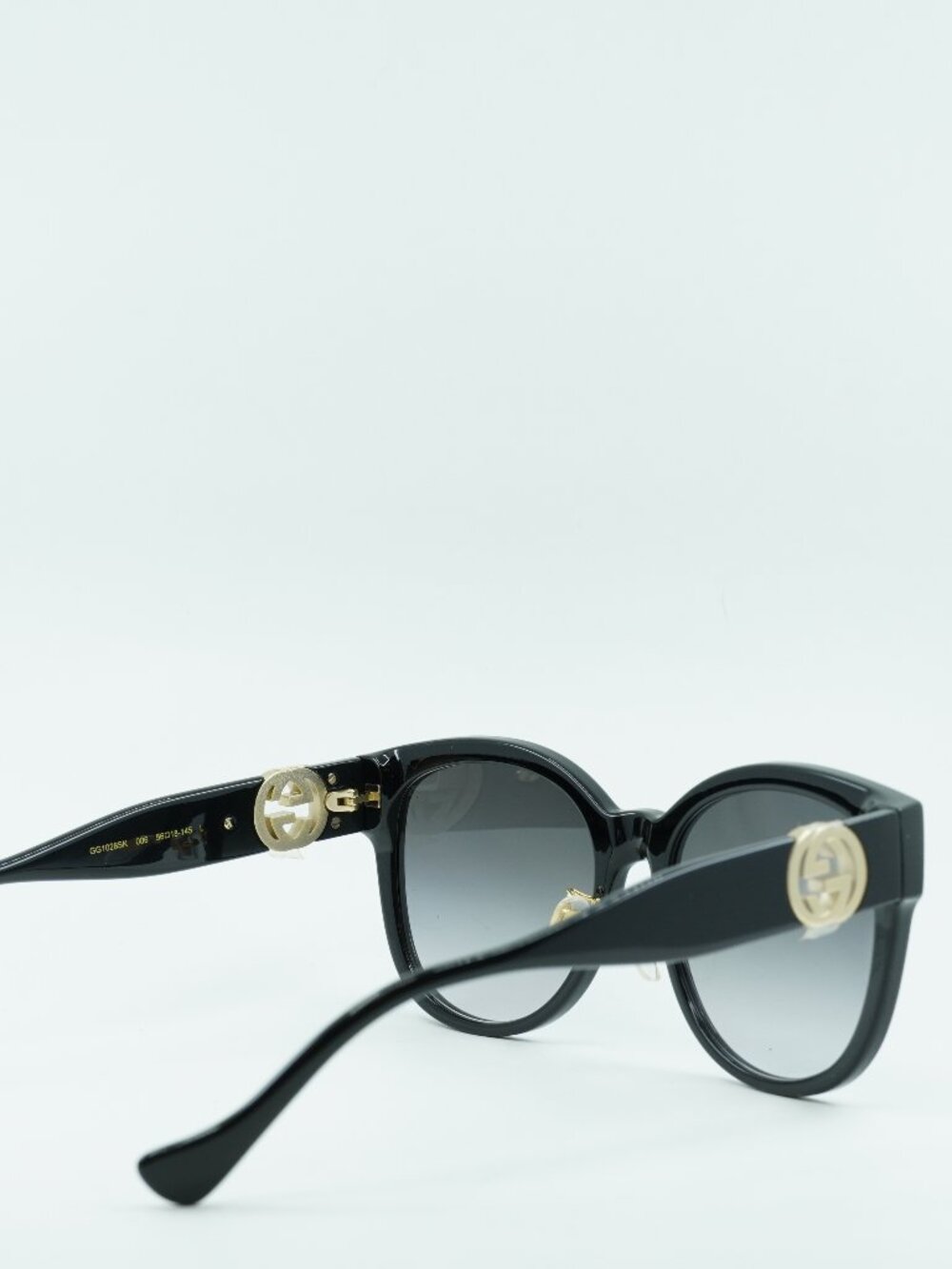 Gucci GG1028SK 006 Cat Eye Sunglasses - Black / Grey - Picture 10 of 14